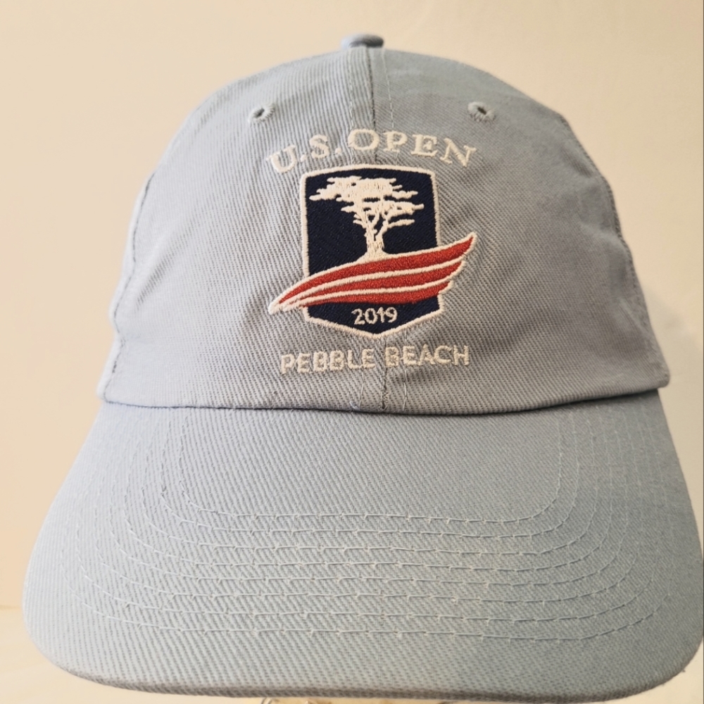 2019 US Open Pebble Beach Blue Hat Cap Strap Back Mens Adjustable Logo U…